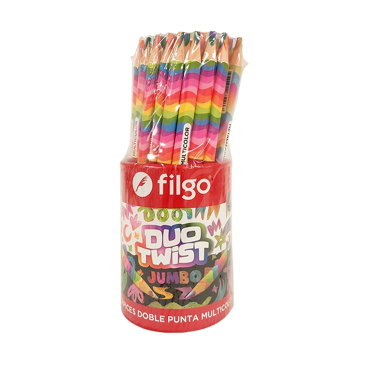 Lapiz Filgo Doble Punta Jumbo Duo Twist Milticolor por Unidad ART.PN401J-T36-BIC